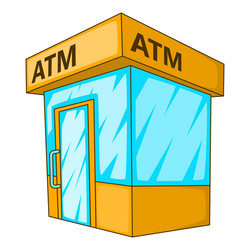 atm icon cartoon style vector