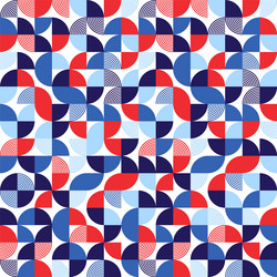 Geometric trendy pattern bauhaus style modern vector