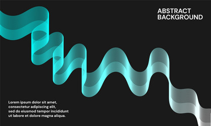 Modern abstract background with wavy lines vector