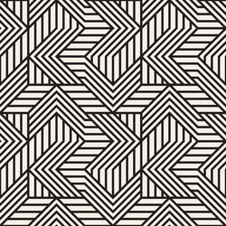 seamless pattern repeating geometric elements vector image