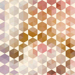 retro pattern of geometric hexagon shapes vector image