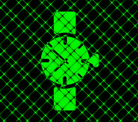 watchclock flat modern web button and space vector image
