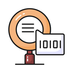 creative icon of binary search in modern style vector image