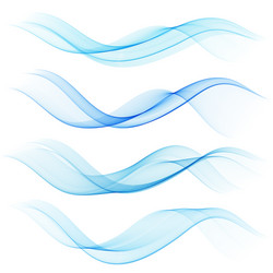 abstract color wave design element vector image