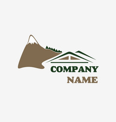 mountain logo vector