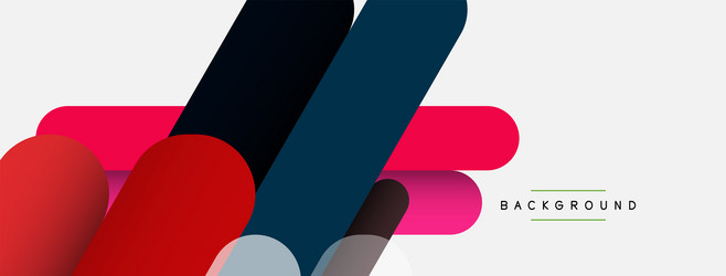 overlapping round shapes and lines background vector image