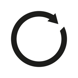 refresh arrow icon reload symbol circular vector image
