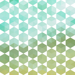 Retro pattern of geometric hexagon shapes vector