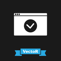 white secure your site with https ssl icon vector image