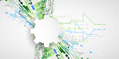 abstract technological background structure vector image