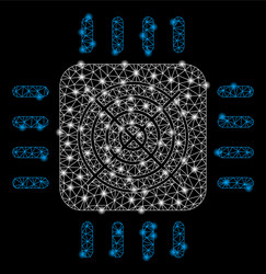 Bright mesh network asic processor with flash vector