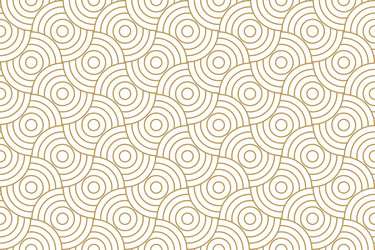 seamless overlap circular line pattern vector image
