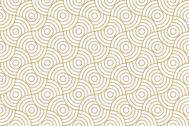 seamless overlap circular line pattern vector