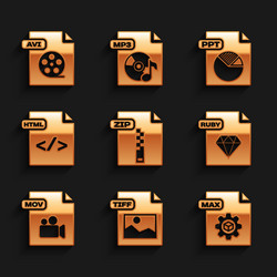 set zip file document tiff max ruby mov html vector