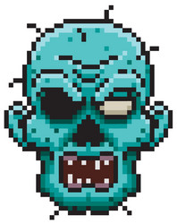 Zombie face Royalty Free Vector Image - VectorStock