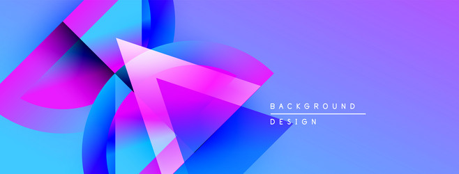 abstract geometric shapes overlap creating vector image