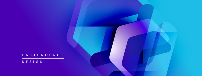 abstract geometric shapes overlap creating vector image