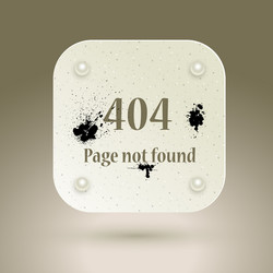 404 error file not found on website page vector