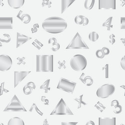 Seamless pattern with the numbers Royalty Free Vector Image