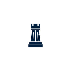 letters jr rook chess logo design