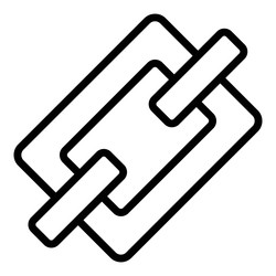 link icon user interface as a simple sign vector image