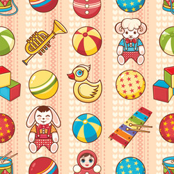 Child toy seamless pattern design element vector