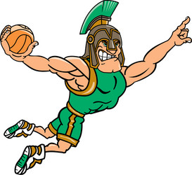 Spartan Sports Mascot Logo Vector Image