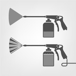 Spray gun paint logo icon Royalty Free Vector Image