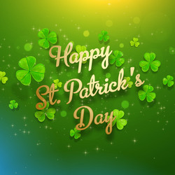 Saint patricks day background vector