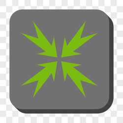 compression arrows rounded square button vector image