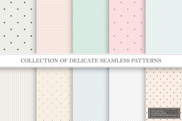 Delicate Repeatable Patterns vector image