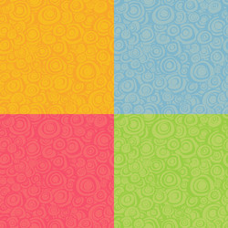 Seamless loop spiral patterns in multiple color vector