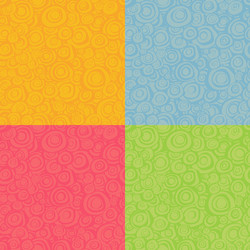 Seamless loop spiral patterns in multiple color vector