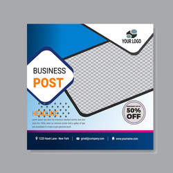 sosialmedia post template vector