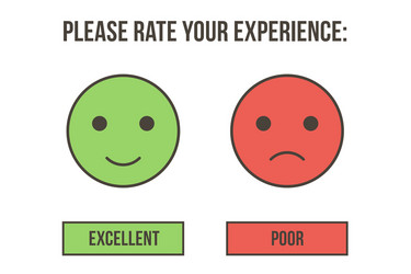 Customer service rating vector