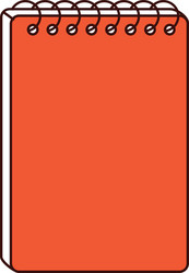 Notebook class school instrument icon vector
