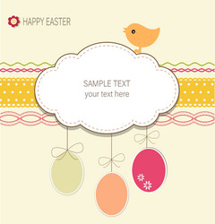 Easter Celebration Card Vector Image