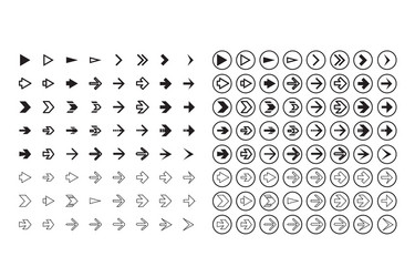 isolated arrows set undo and previous buttons vector