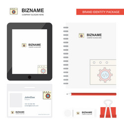 website programming business logo tab app diary vector image