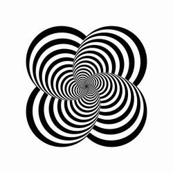 Optical Swirl Illusion vector