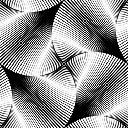 seamless op art pattern vector image
