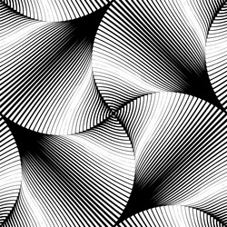 seamless op art pattern vector