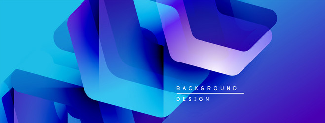 abstract blue shapes overlap creating dynamic vector image