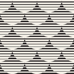 Rounded Line Pattern - Abstract vector