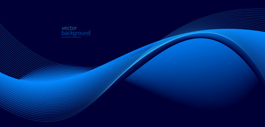smooth flow of wavy shape with gradient abstract vector image