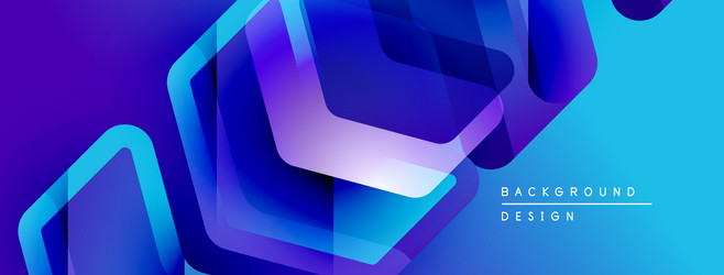 abstract geometric shapes overlap creating vector image