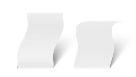 empty a3 a4 or a5 standing paper sheet vector image