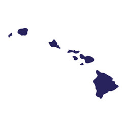 Hawaii Island Map Vector Image