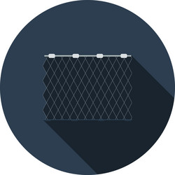 Icon of fishing net vector