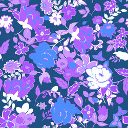 Seamless floral background lilac and white vector